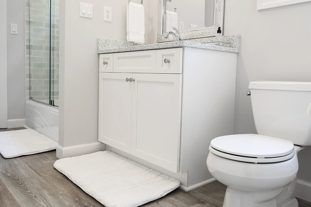 bathroom cabinet refacing project