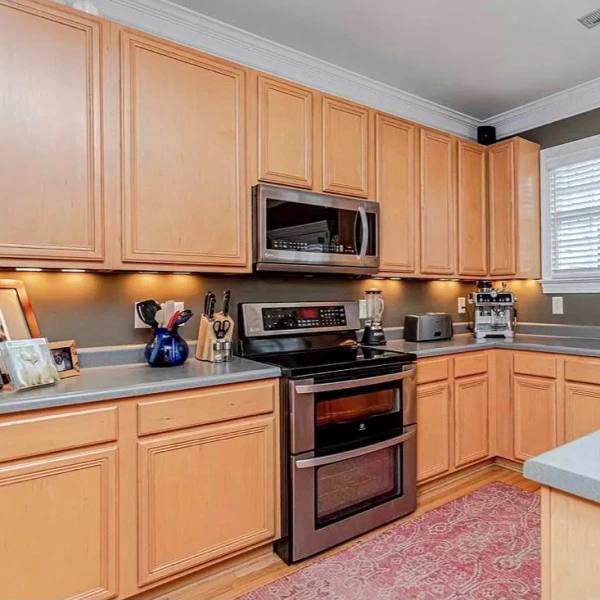 NC kitchen cabinet refacing before