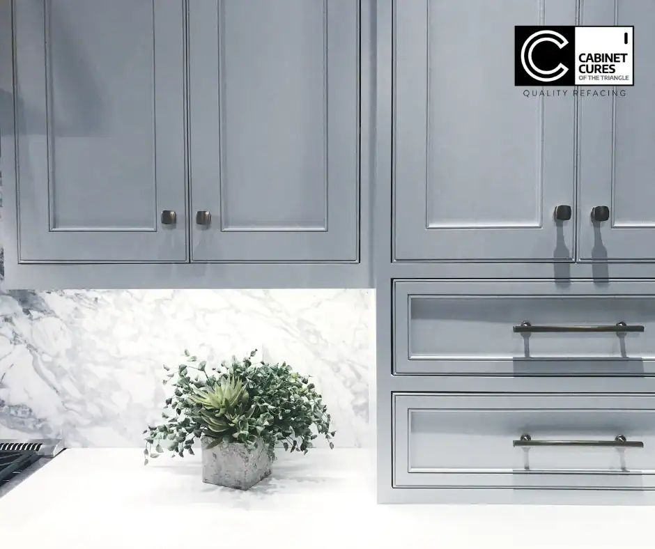 painted shaker style cabinet